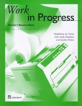 Couverture du produit · Work in Progress Teacher's Resource Book