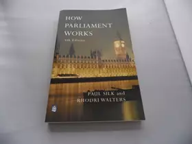 Couverture du produit · How Parliament Works