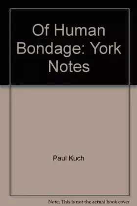 Couverture du produit · Notes on Human Bondage (YN)