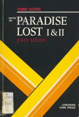 Couverture du produit · John Milton, "Paradise Lost", Bks.1 and 2: Notes (York Notes)