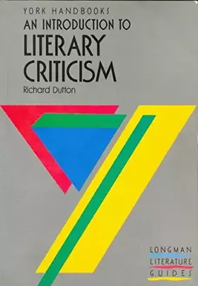 Couverture du produit · An Introduction to Literary Criticism