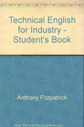 Couverture du produit · Technical English for Industry: Coursebk