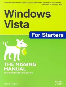 Couverture du produit · Windows Vista for Starters: The Missing Manual