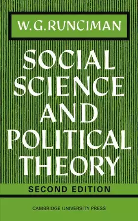 Couverture du produit · Social Science and Political Theory