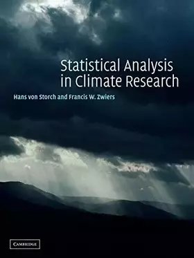 Couverture du produit · Statistical Analysis in Climate Research
