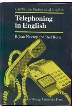 Couverture du produit · Telephoning in English Student's book
