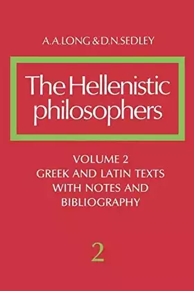 Couverture du produit · Hellenistic Philosophers Volume 2