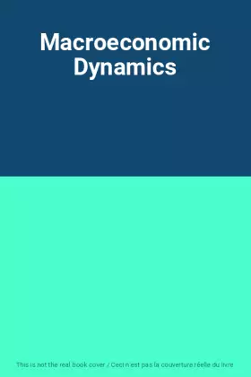 Couverture du produit · Macroeconomic Dynamics