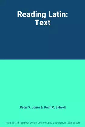 Couverture du produit · Reading Latin: Text