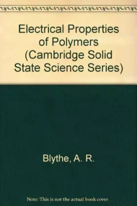 Couverture du produit · Electrical Properties of Polymers
