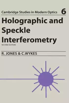 Couverture du produit · Holographic and Speckle Interferometry