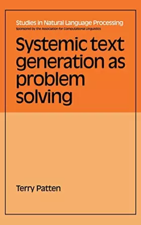 Couverture du produit · Systemic Text Generation as Problem Solving