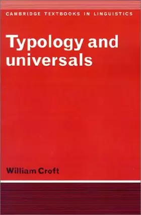 Couverture du produit · Typology and Universals