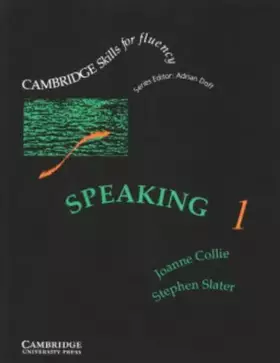 Couverture du produit · Speaking 1 Pre-intermediate Student's Book