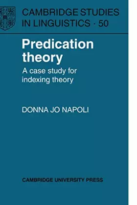 Couverture du produit · Predication Theory: A Case Study for Indexing Theory