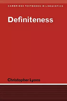 Couverture du produit · Definiteness