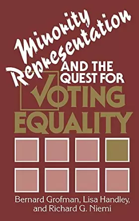 Couverture du produit · Minority Representation and the Quest for Voting Equality