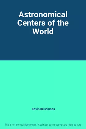 Couverture du produit · Astronomical Centers of the World