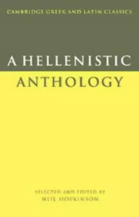 Couverture du produit · A Hellenistic Anthology (Cambridge Greek and Latin Classics)