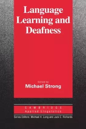 Couverture du produit · Language Learning and Deafness (Cambridge Applied Linguistics)
