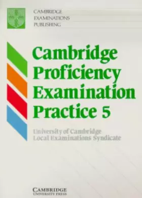 Couverture du produit · Cambridge Proficiency Examination Practice 5 Student's book