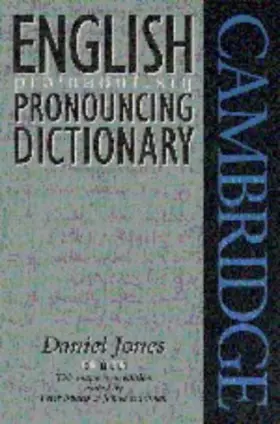 Couverture du produit · English Pronouncing Dictionary