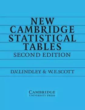 Couverture du produit · New Cambridge Statistical Tables