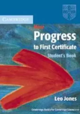 Couverture du produit · New Progress to First Certificate Student's book