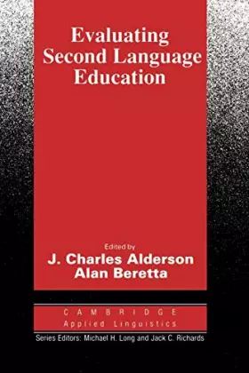 Couverture du produit · Evaluating Second Language Education (Cambridge Applied Linguistics)