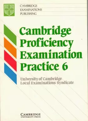 Couverture du produit · Cambridge Proficiency Examination Practice 6 Student's book