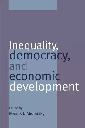 Couverture du produit · Inequality, Democracy, and Economic Development