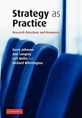 Couverture du produit · Strategy as Practice: Research Directions and Resources