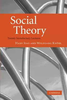 Couverture du produit · Social Theory: Twenty Introductory Lectures