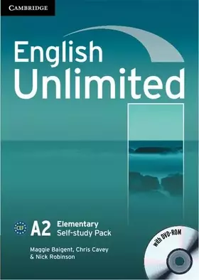 Couverture du produit · English Unlimited Elementary Self-study Pack (Workbook with DVD-ROM)