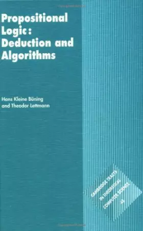 Couverture du produit · Propositional Logic: Deduction and Algorithms