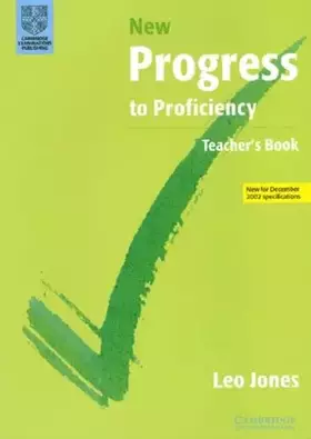 Couverture du produit · New Progress to Proficiency Teacher's book