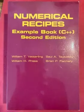 Couverture du produit · Numerical Recipes Example Book (C++): The Art of Scientific Computing
