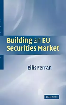 Couverture du produit · Building an EU Securities Market