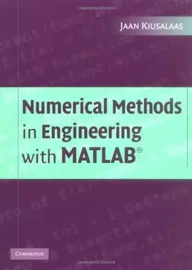 Couverture du produit · Numerical Methods in Engineering with MATLAB®