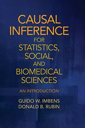 Couverture du produit · Causal Inference for Statistics, Social, and Biomedical Sciences: An Introduction