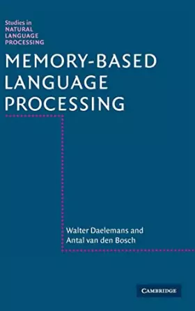 Couverture du produit · Memory-Based Language Processing