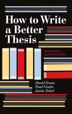 Couverture du produit · How To Write A Better Thesis (3rd Edition)