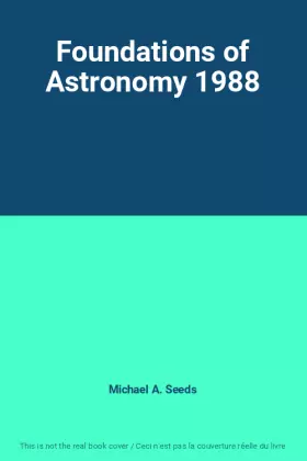 Couverture du produit · Foundations of Astronomy 1988