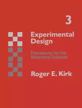 Couverture du produit · Experimental Design: Procedures for the Behavioral Sciences