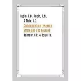 Couverture du produit · Communication Research: Strategies and Sources