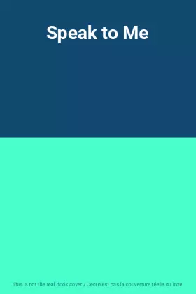 Couverture du produit · Speak to Me