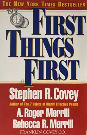 Couverture du produit · First Things First