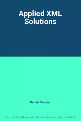 Couverture du produit · Applied XML Solutions