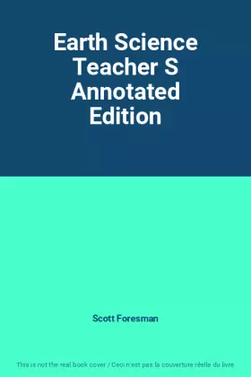 Couverture du produit · Earth Science Teacher S Annotated Edition