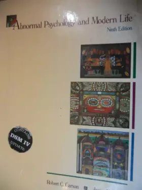 Couverture du produit · Abnormal Psychology and Modern Life, Contains Dsm IV Update